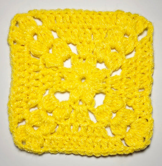 Day #1 - Down Granny Square Laine - Cluster Cross Square