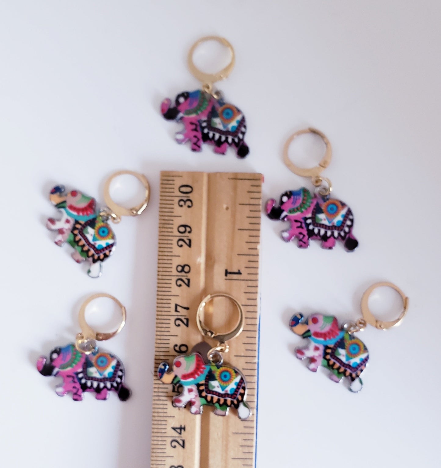 Elephant Colorful Stitch Markers