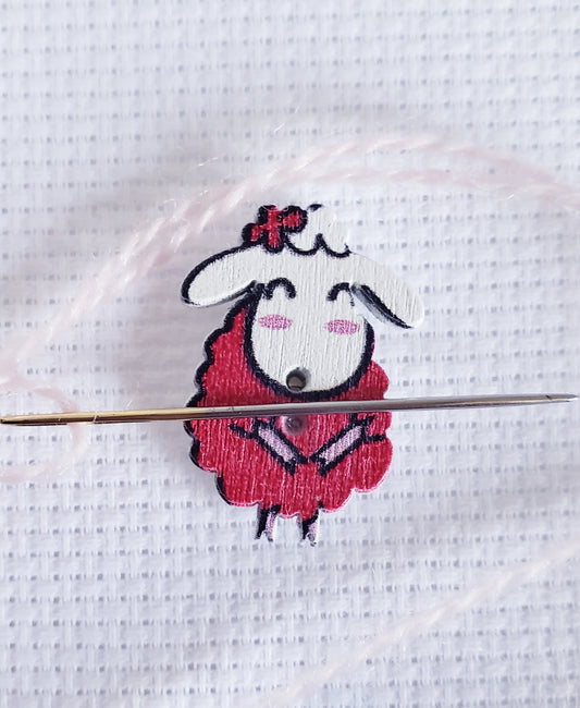 Red Sheep Lamb Magnetic Needle Minder