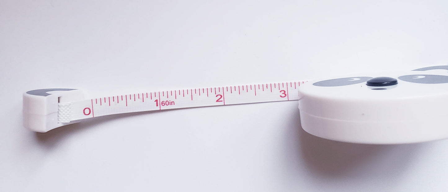 Panda Tape Measure Keychain