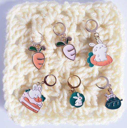 Bunny Carrot Easter Stitch Markers