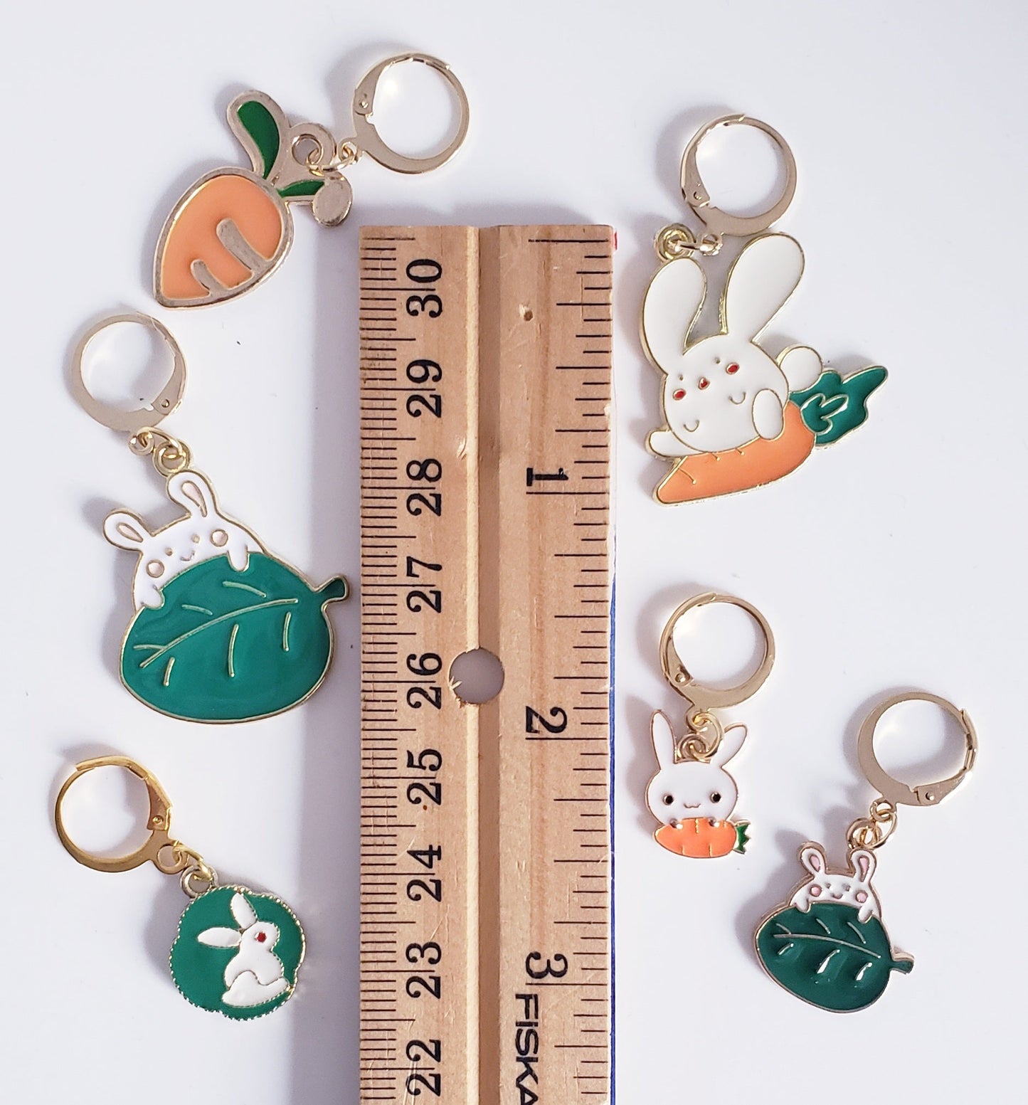 Bunny Leafy Easter Stitch Markers