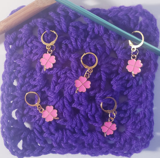 Four Leaf Clover Stitch Markers