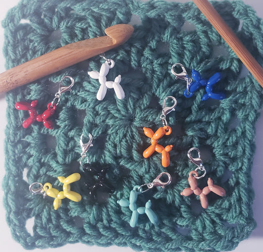 Balloon Dog Stitch Markers