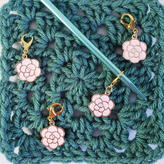 Carnation Flower Stitch Markers Flower