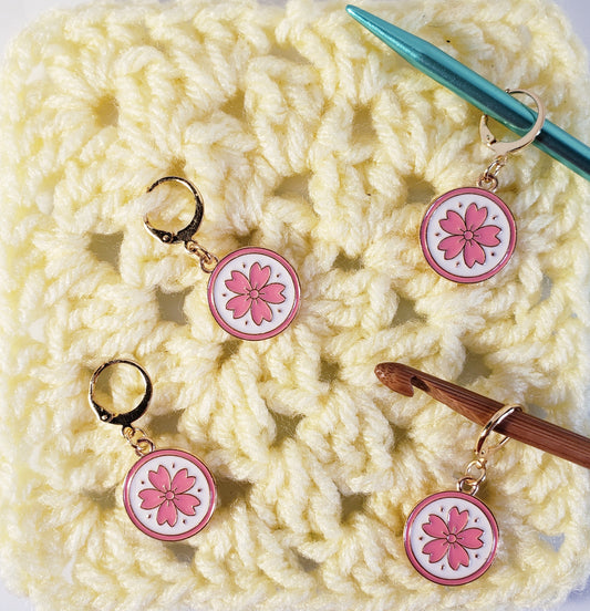 Cherry Blossom Stitch Markers