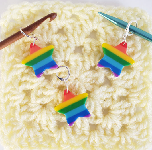 Star Rainbow Stitch Markers