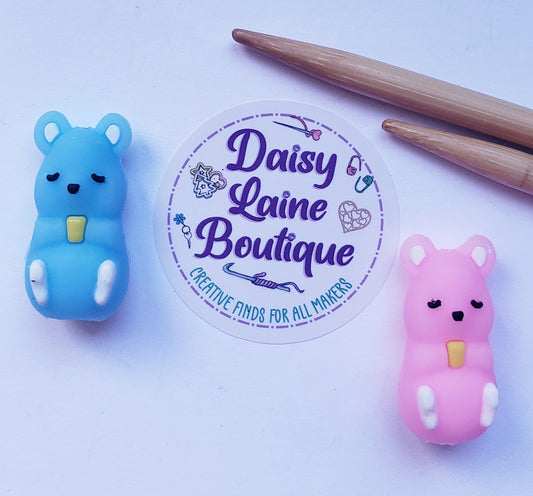 Teddy Bear Knitting Needle Point Protectors
