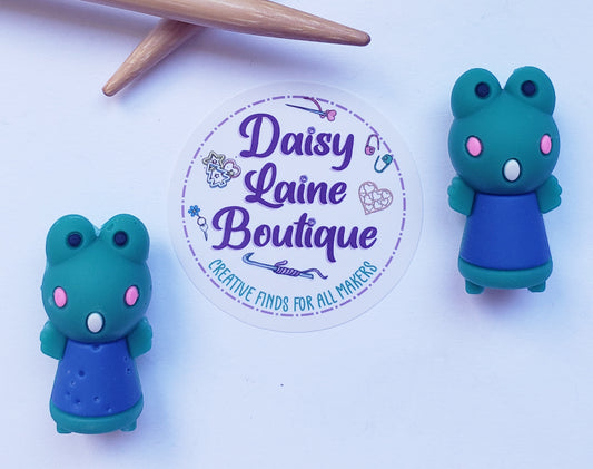 Frog Knitting Needle Point Protectors
