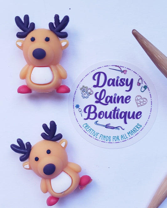 Reindeer Knitting Needle Point Protectors