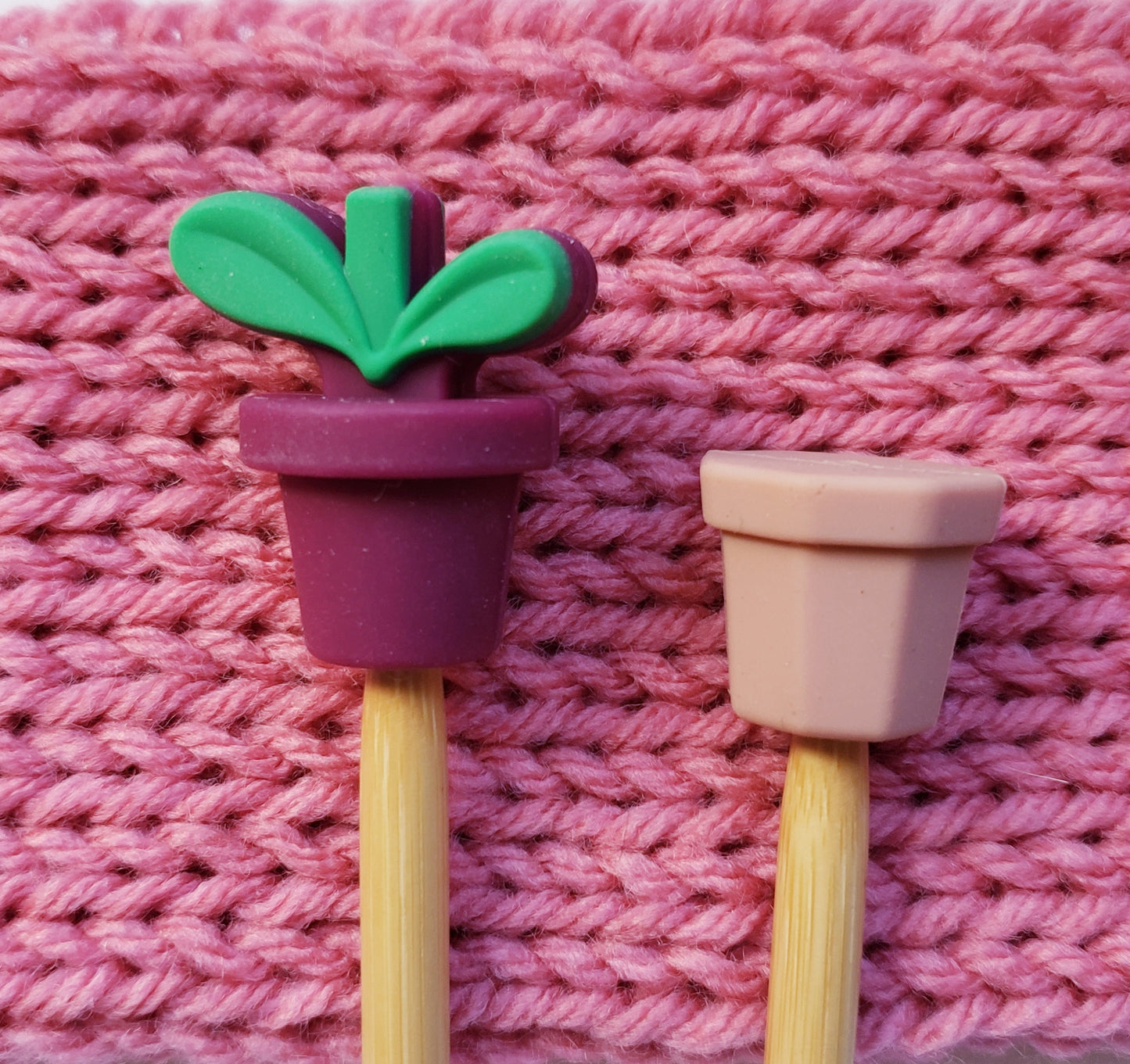 Plant Pot Terra Cotta Knitting Needle Point Protectors