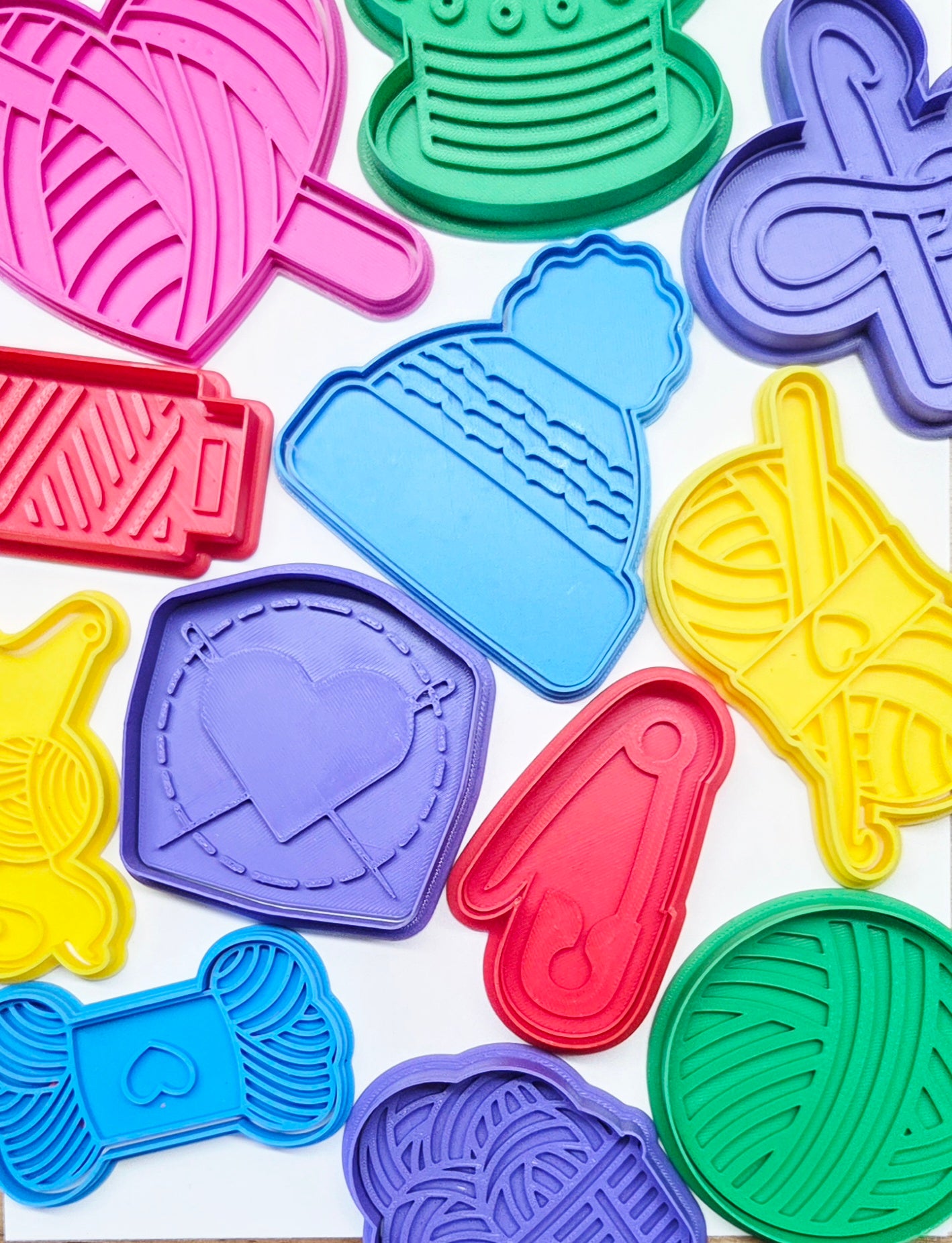 Cat Mom Cookie Cutter & Stamp Set - Dough Biscuit Cutters 3D Printed