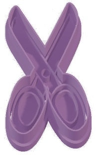 Scissors Fabric Shears Cookie Cutter & Stamp Set