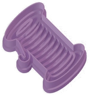 Thread Spool Cookie Cutter & Stamp Set