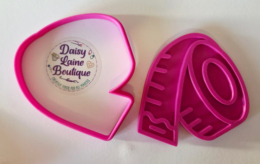Tape Measure Sew Quilt Cookie Cutter & Stamp Set - Dough Biscuit Cutters 3D Printed