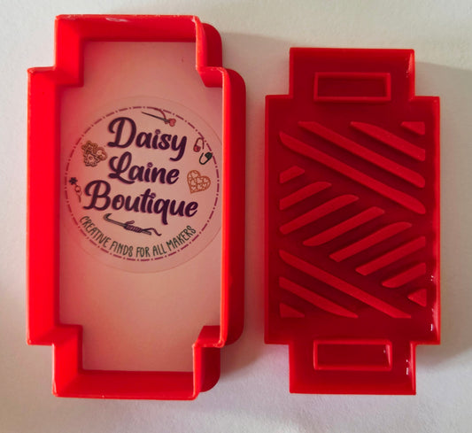 Thread Spool Squared Sew Embroidery Cross Stitch Cookie Cutter & Stamp Set - Dough Biscuit Cutters 3D Printed