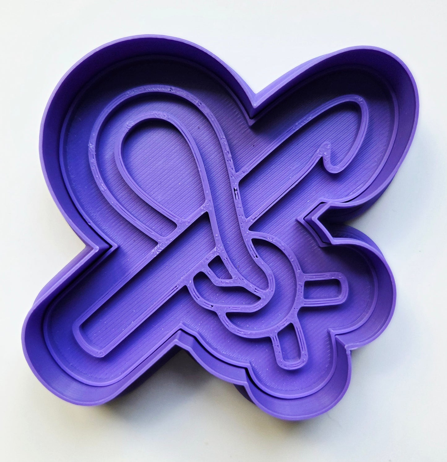 Crochet Hook Chain Stitch Cookie Cutter & Stamp Set