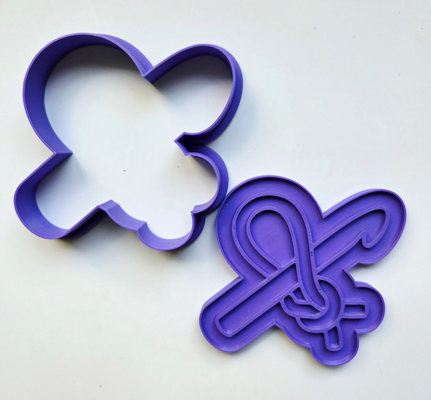 Crochet Hook Chain Stitch Cookie Cutter & Stamp Set