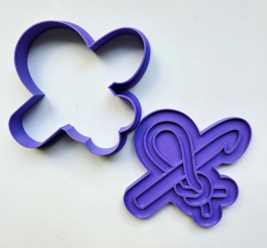 Crochet Hook and Yarn Stitch Cookie Cutter & Stamp Set - Dough Biscuit Cutters 3D Printed