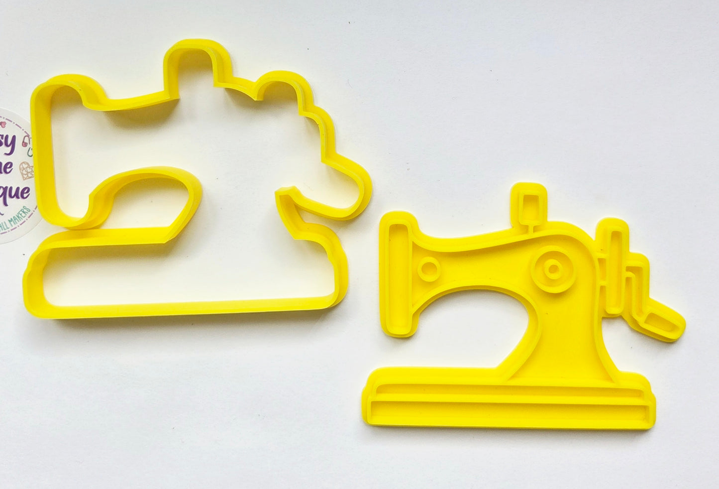 Hand Crank Sewing Machine Cookie Cutter & Stamp Set