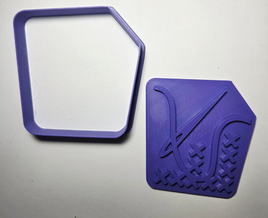 Cross Stitch Needle Cookie Cutter & Stamp Set - Dough Biscuit Cutters 3D Printed