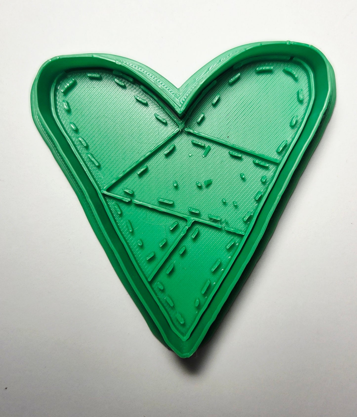 Patchwork Heart Cookie Cutter Stamp Set