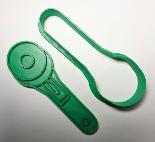 Rotary Cutter Sewing Fabric Cookie Cutter & Stamp Set - Dough Biscuit Cutters 3D Printed