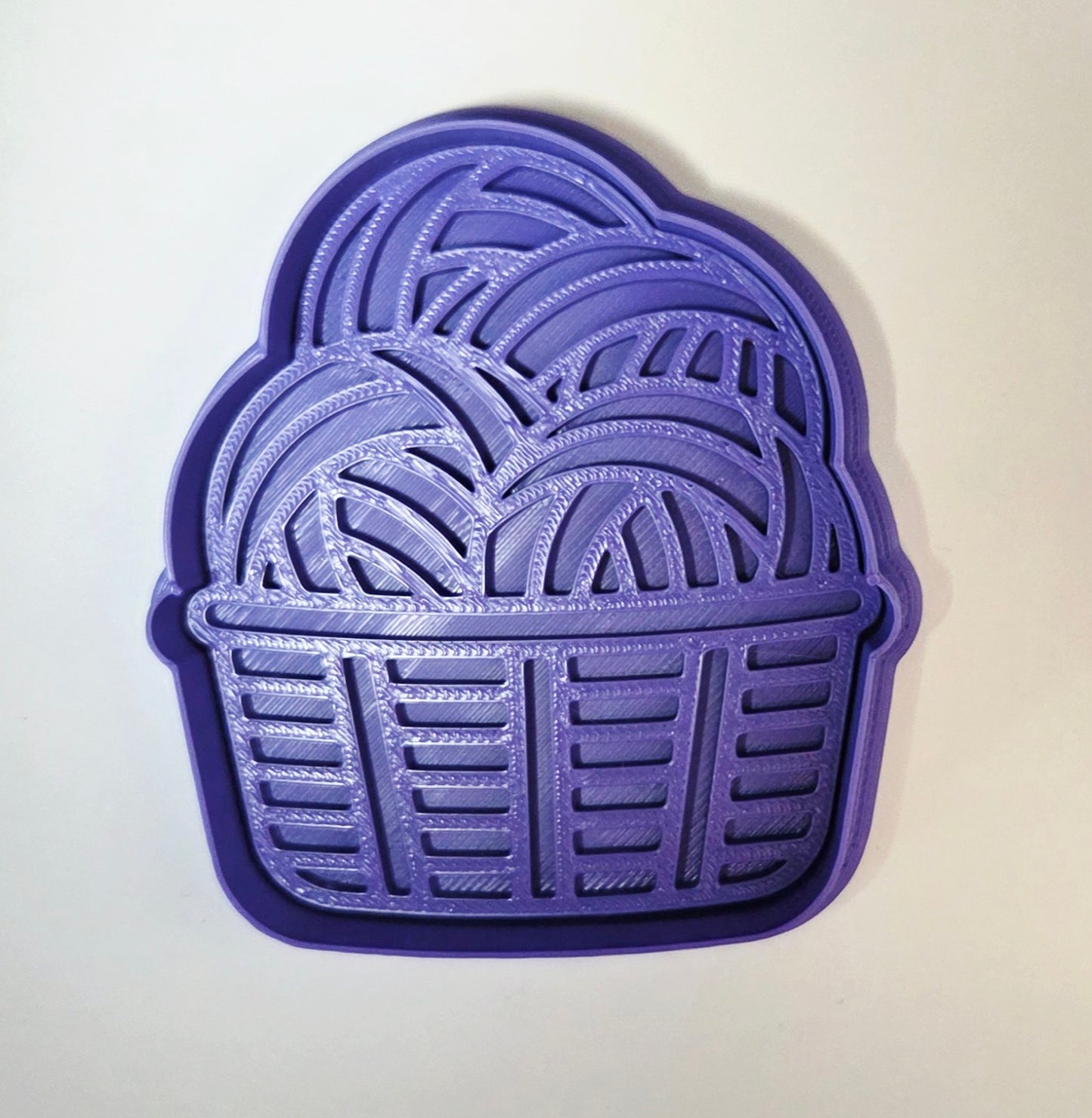 Yarn Basket Cookie Cutter & Stamp Set