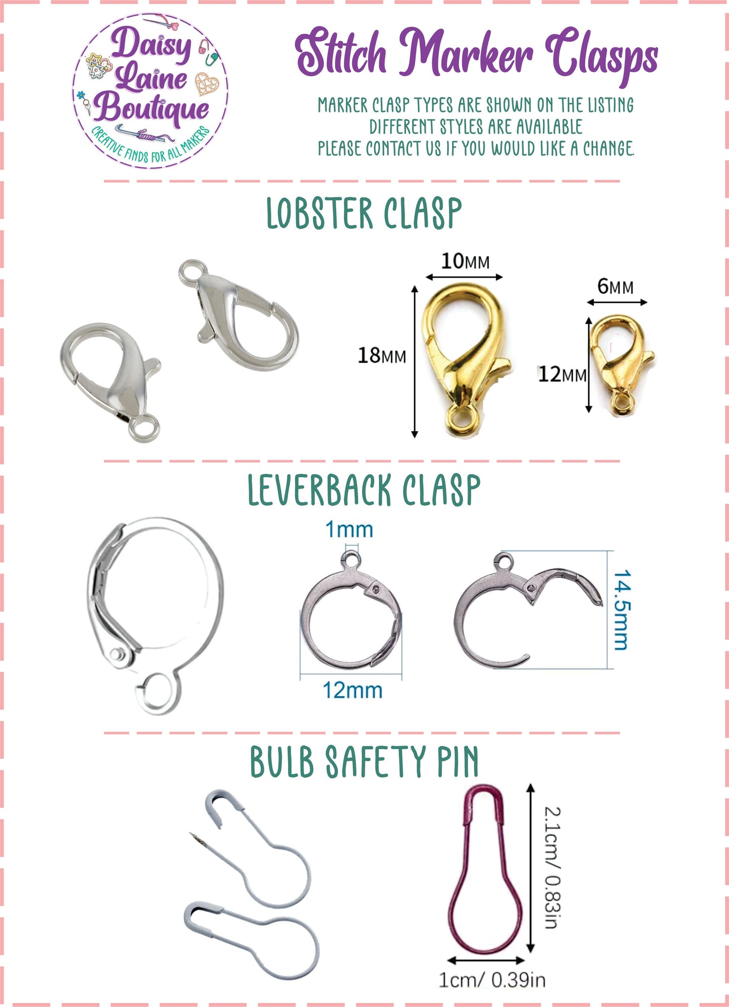 Smiley Face Stitch Markers