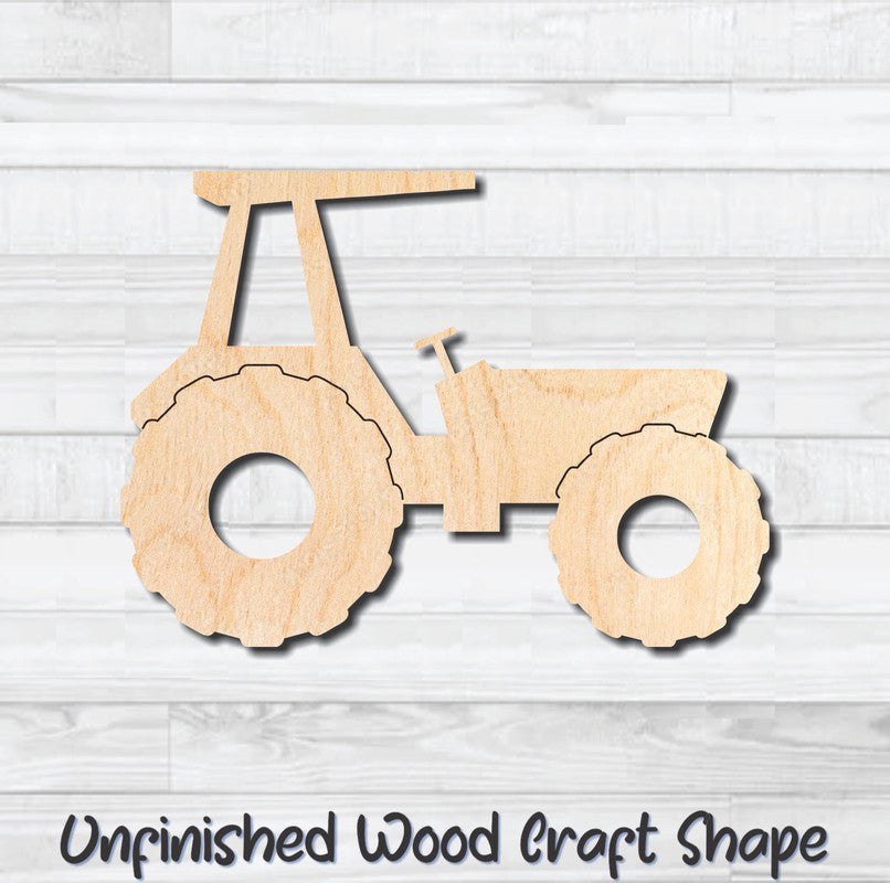 Tractor 2 Farm Unfinished Wood Shape Blank Laser Engraved Cutout Woodcraft Craft Supply