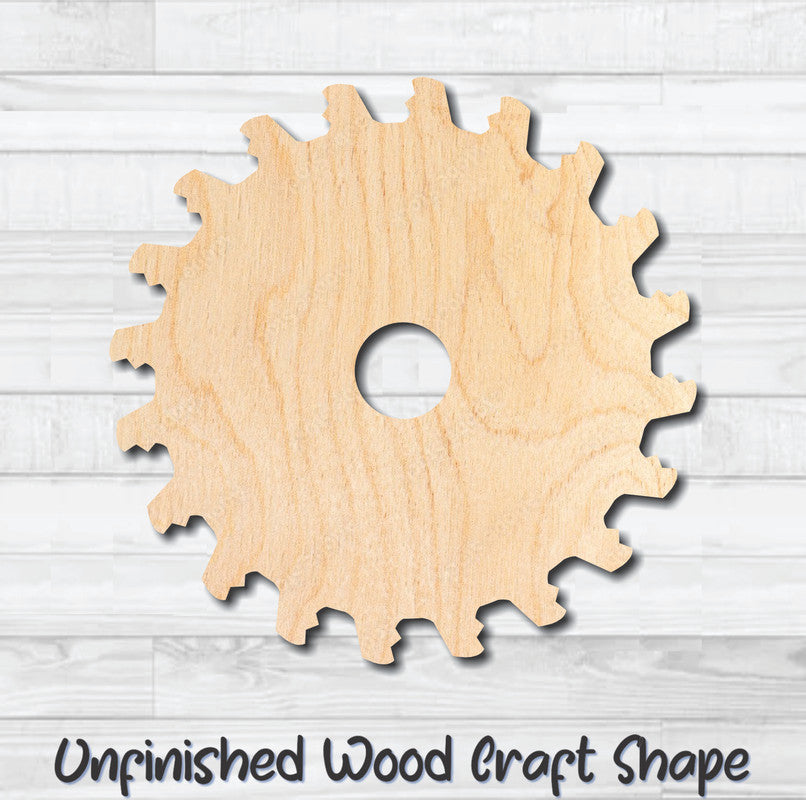 Saw Blade 7 Sawblade Tool Unfinished Wood Shape Blank Laser Engraved Cutout Woodcraft Craft Supply