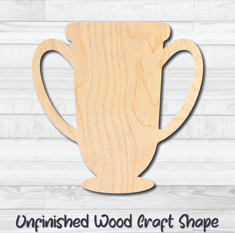 Trophy Award Round Unfinished Wood Shape Blank Laser Engraved Cut Out Woodcraft Craft Supply