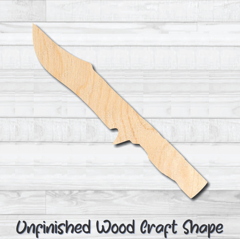 Knife Dagger 4 Unfinished Wood Shape Blank Laser Engraved Cutout Woodcraft Craft Supply