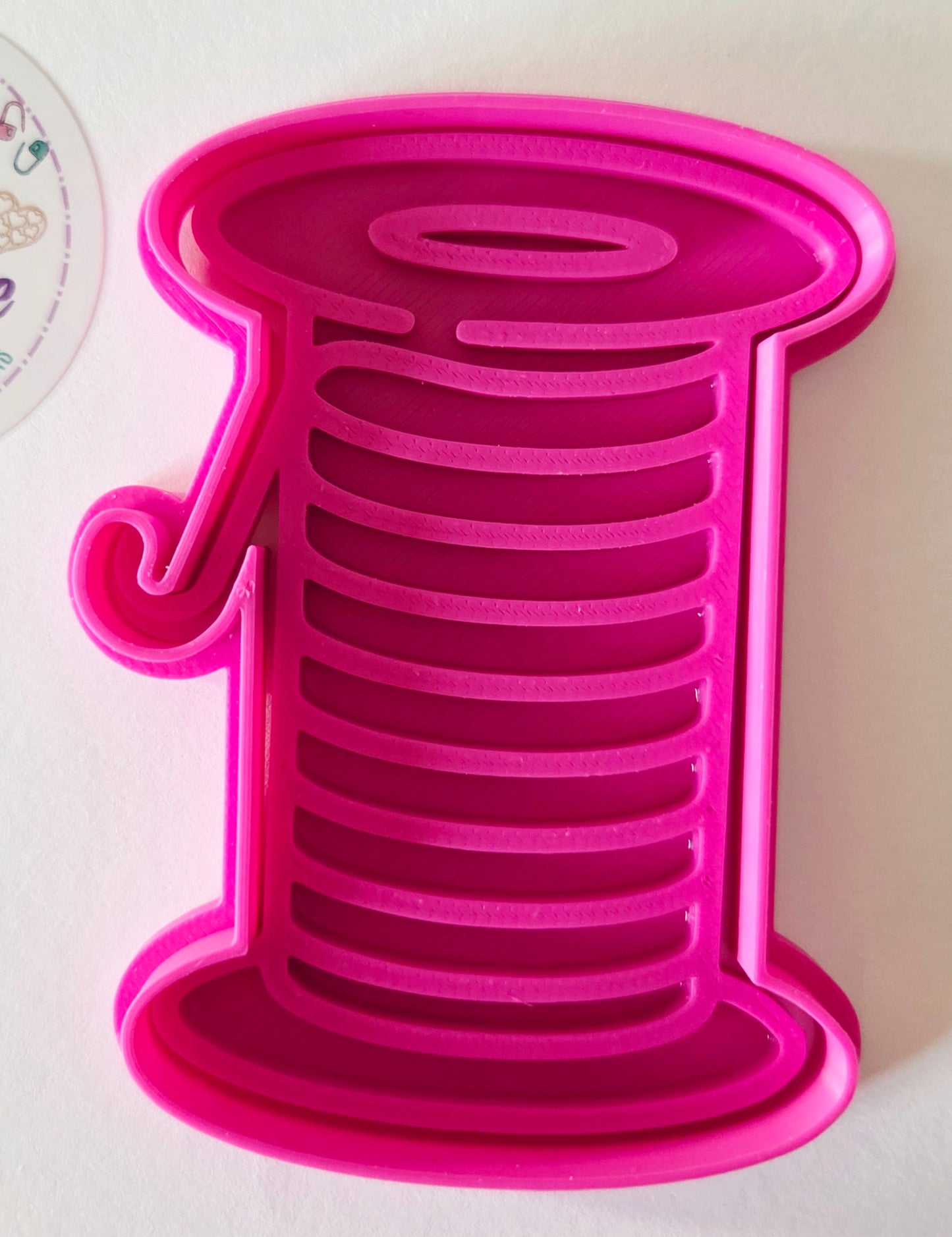 Thread Spool Cookie Cutter Stamp Set