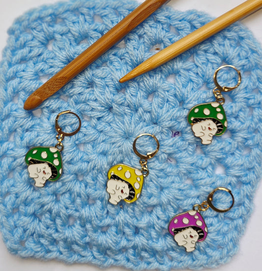 Mushroom Boy Stitch Markers