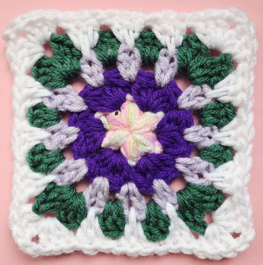 FREE ~ Pearl Drop Granny Square Crochet Pattern