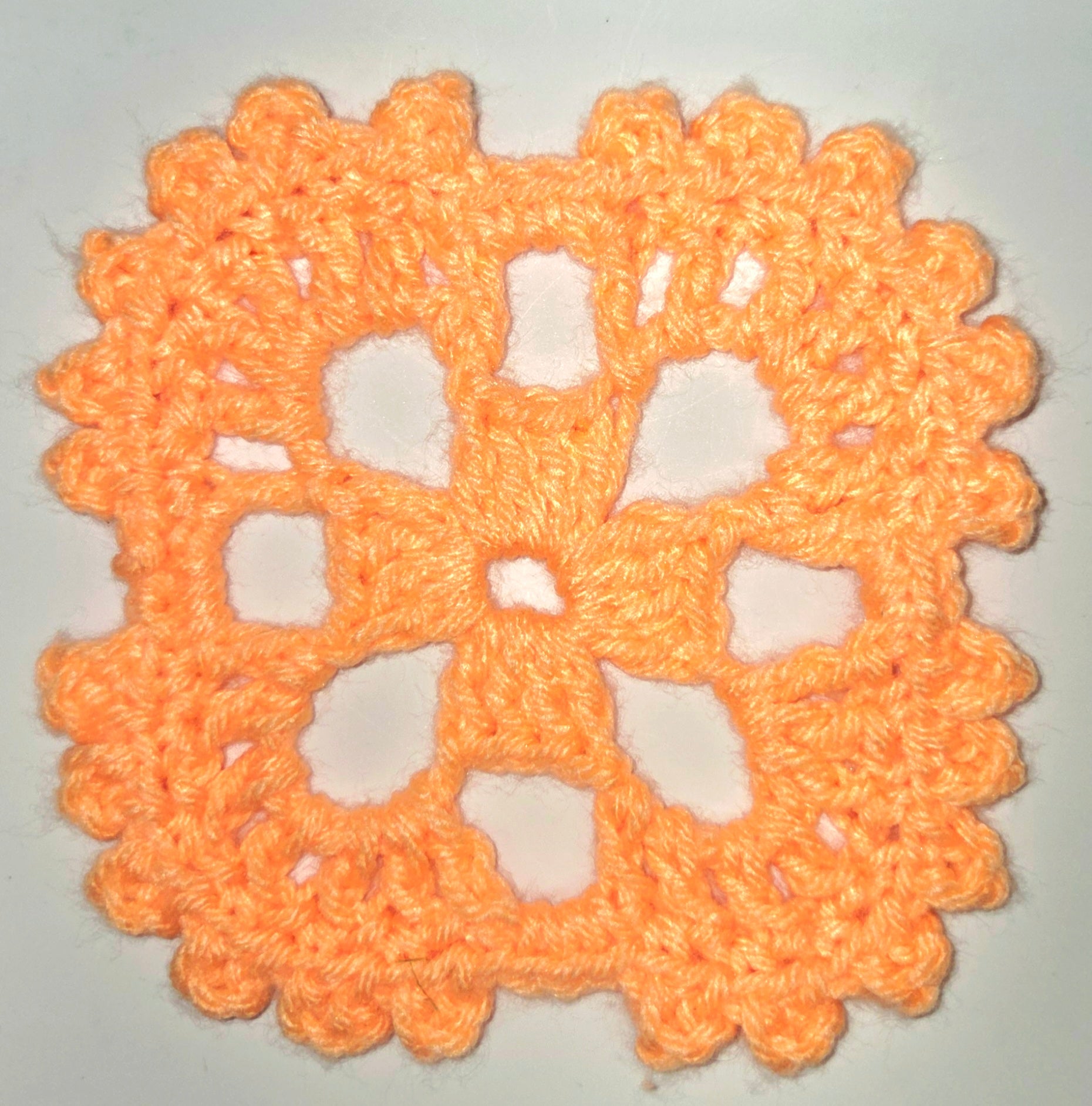 Day #15 - Down Granny Square Laine - Picots Square