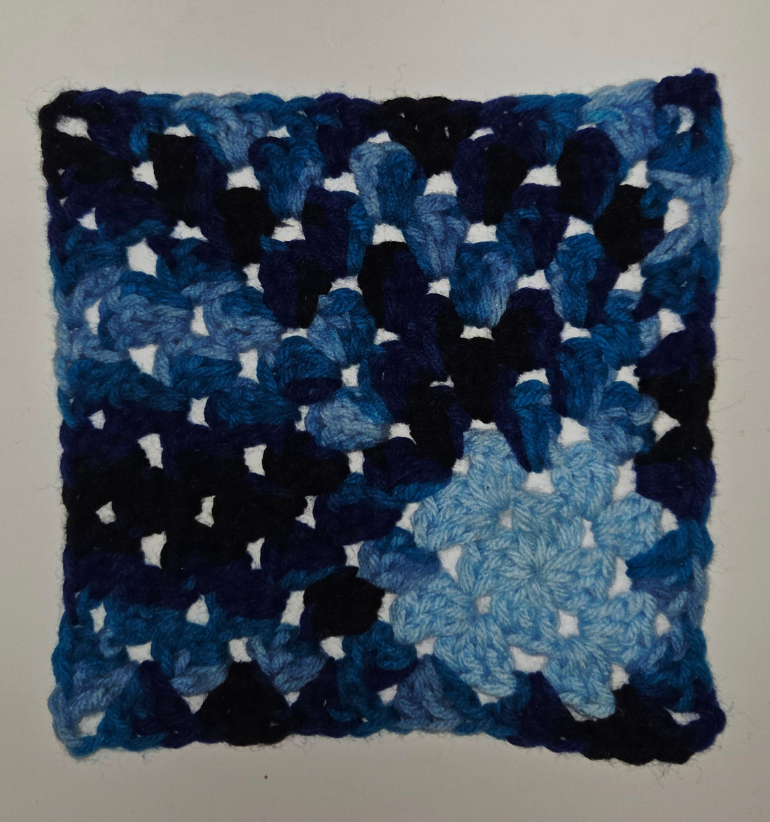 Day #17 - Down Granny Square Laine - Mitered Granny Square