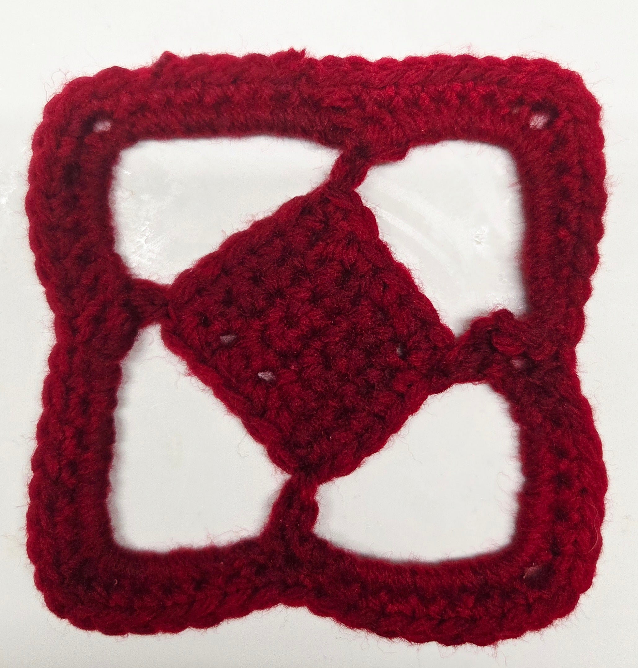 Day #20 - Down Granny Square Laine - Diamond Square