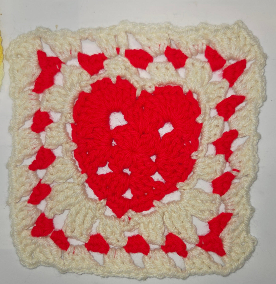 Day 30 - Down Granny Square Laine - Heartfelt Square