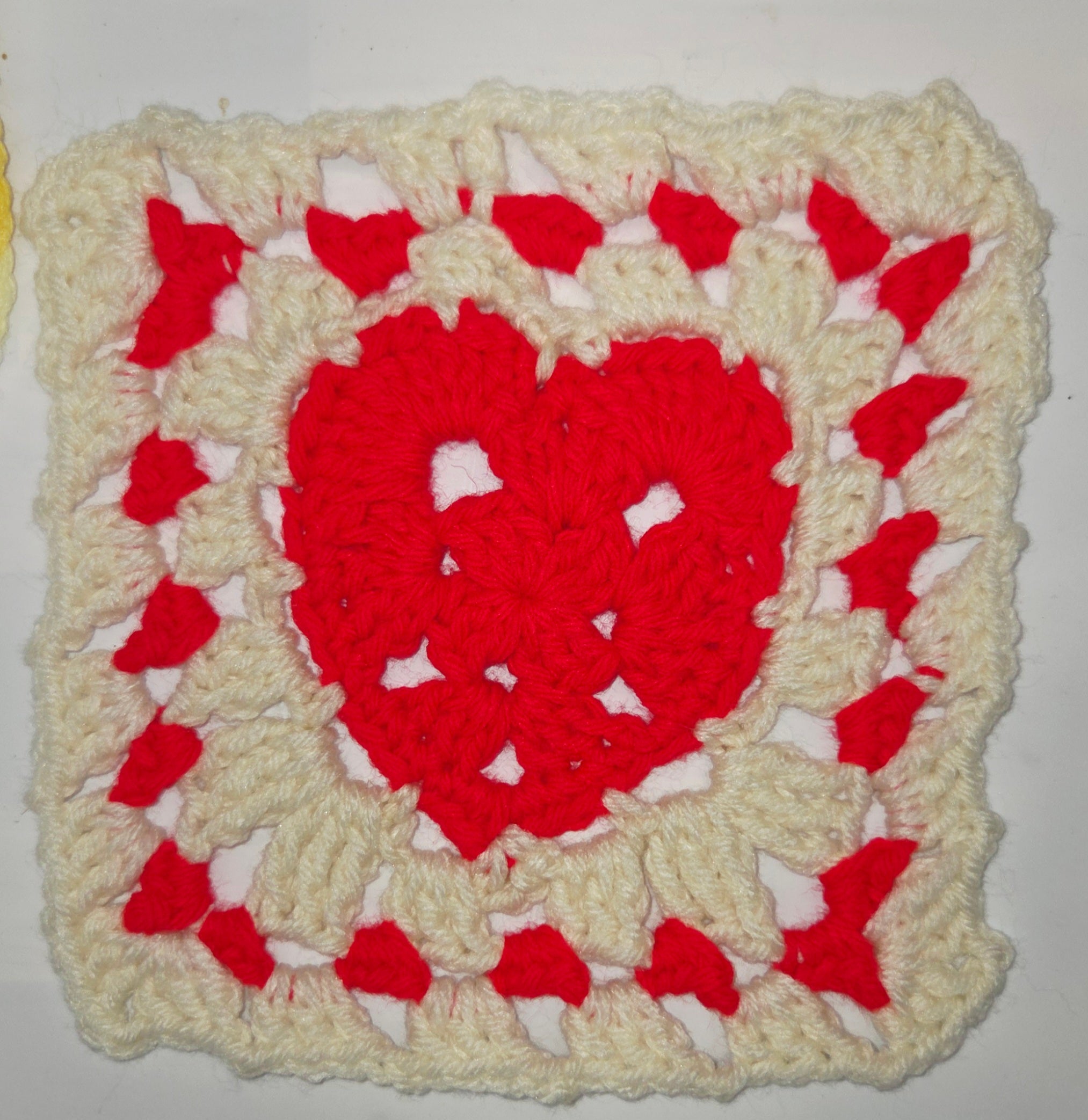 Day 30 - Down Granny Square Laine - Heartfelt Square