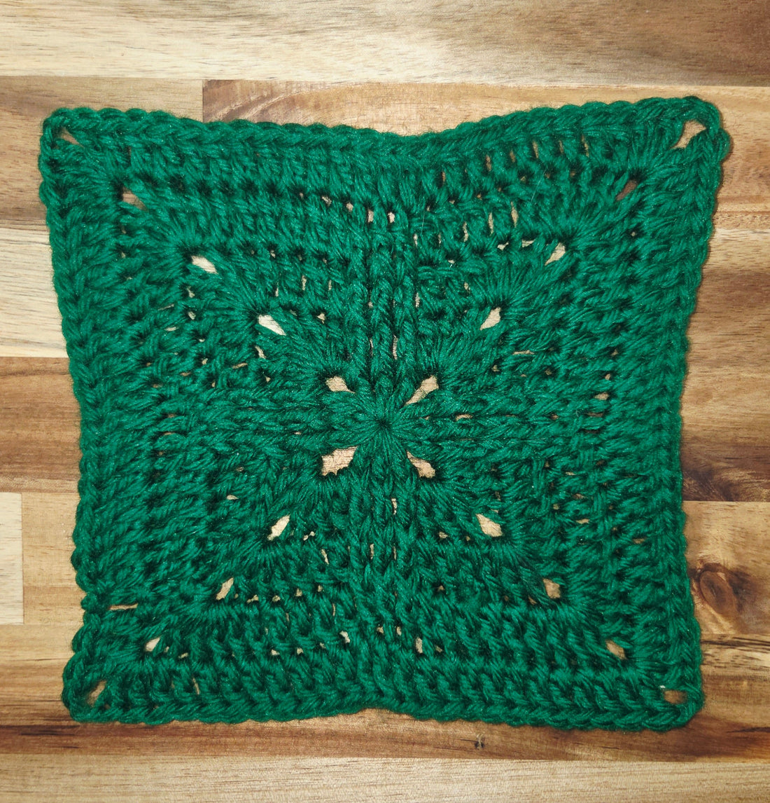 Day 36 - Down Granny Square Laine - Front Post Double Crochet Square