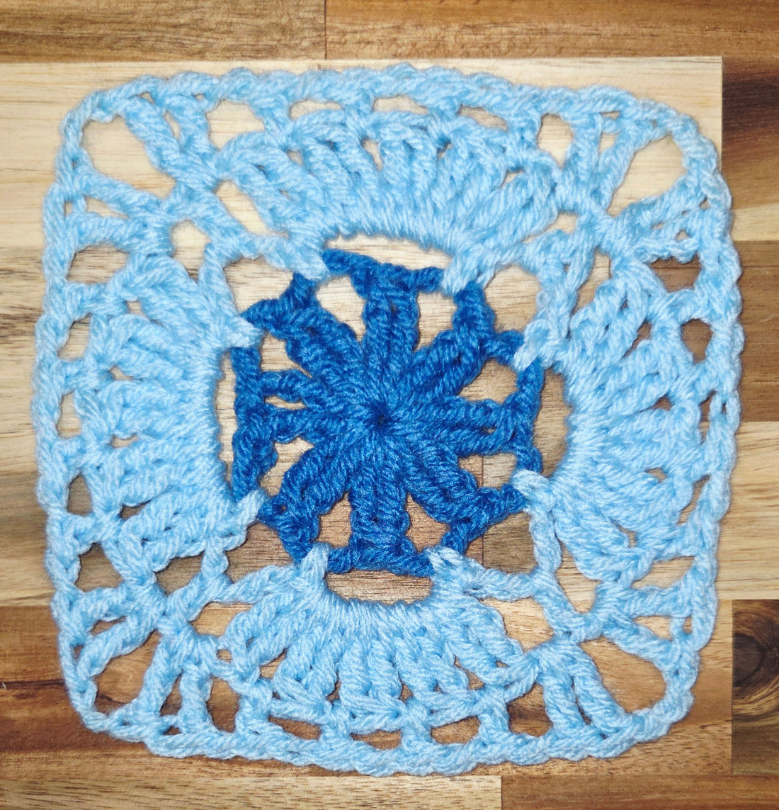 Day 46 - Down Granny Square Laine - Petite Flower Granny Square