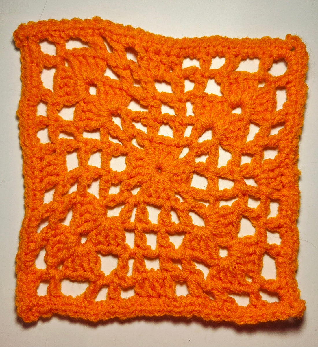 Day #8 - Down Granny Square Laine - Filet Mesh Square 3