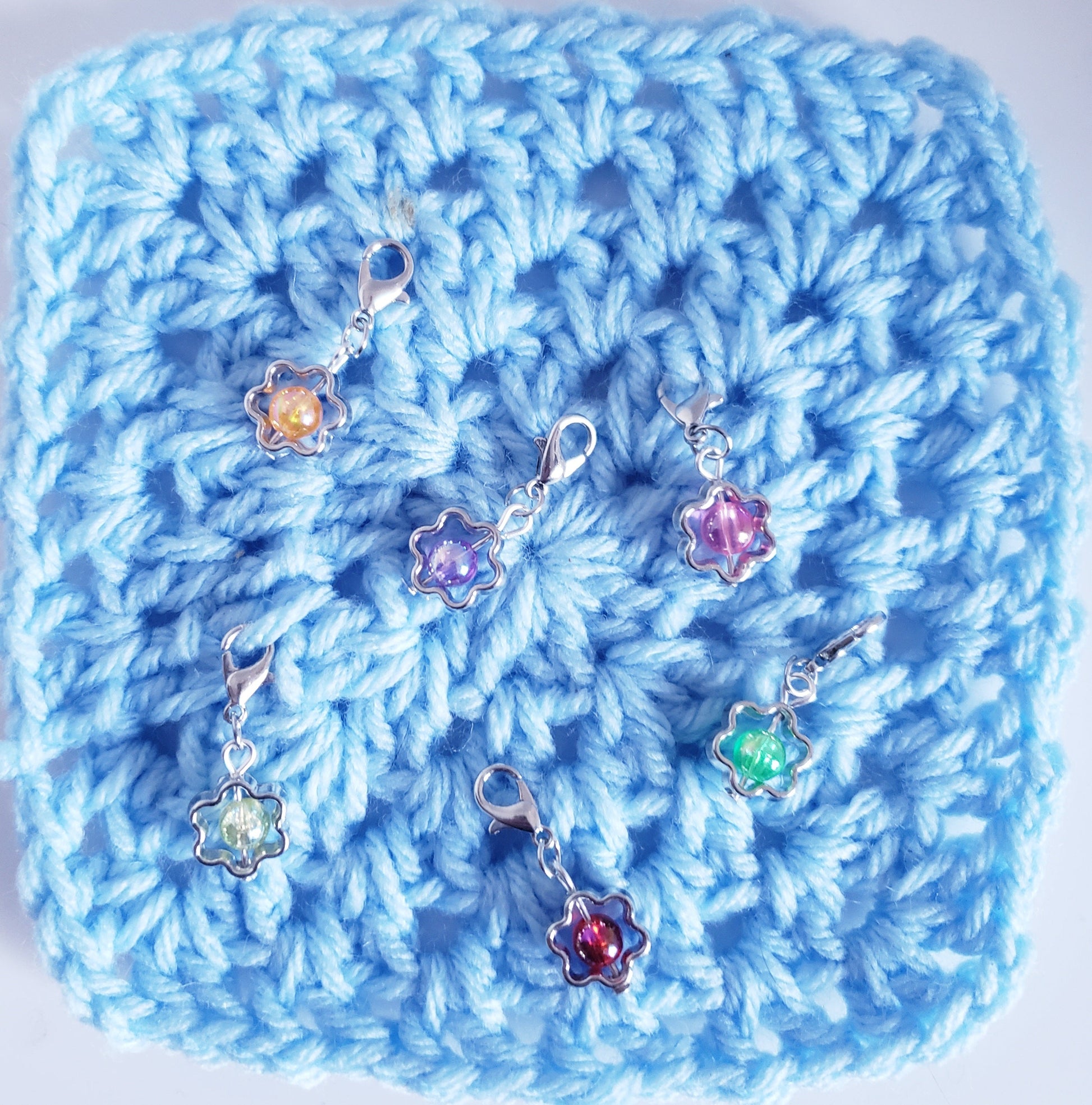 Flower Bead Stitch Markers