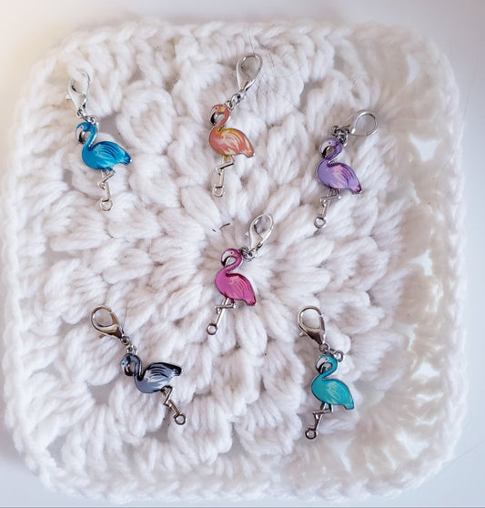 Flamingo Colorful Stitch Markers