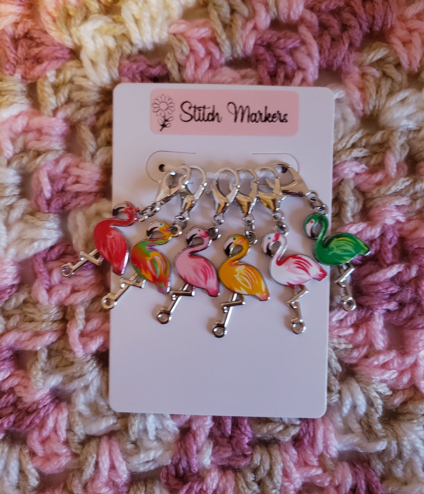 Flamingo Colorful Stitch Markers