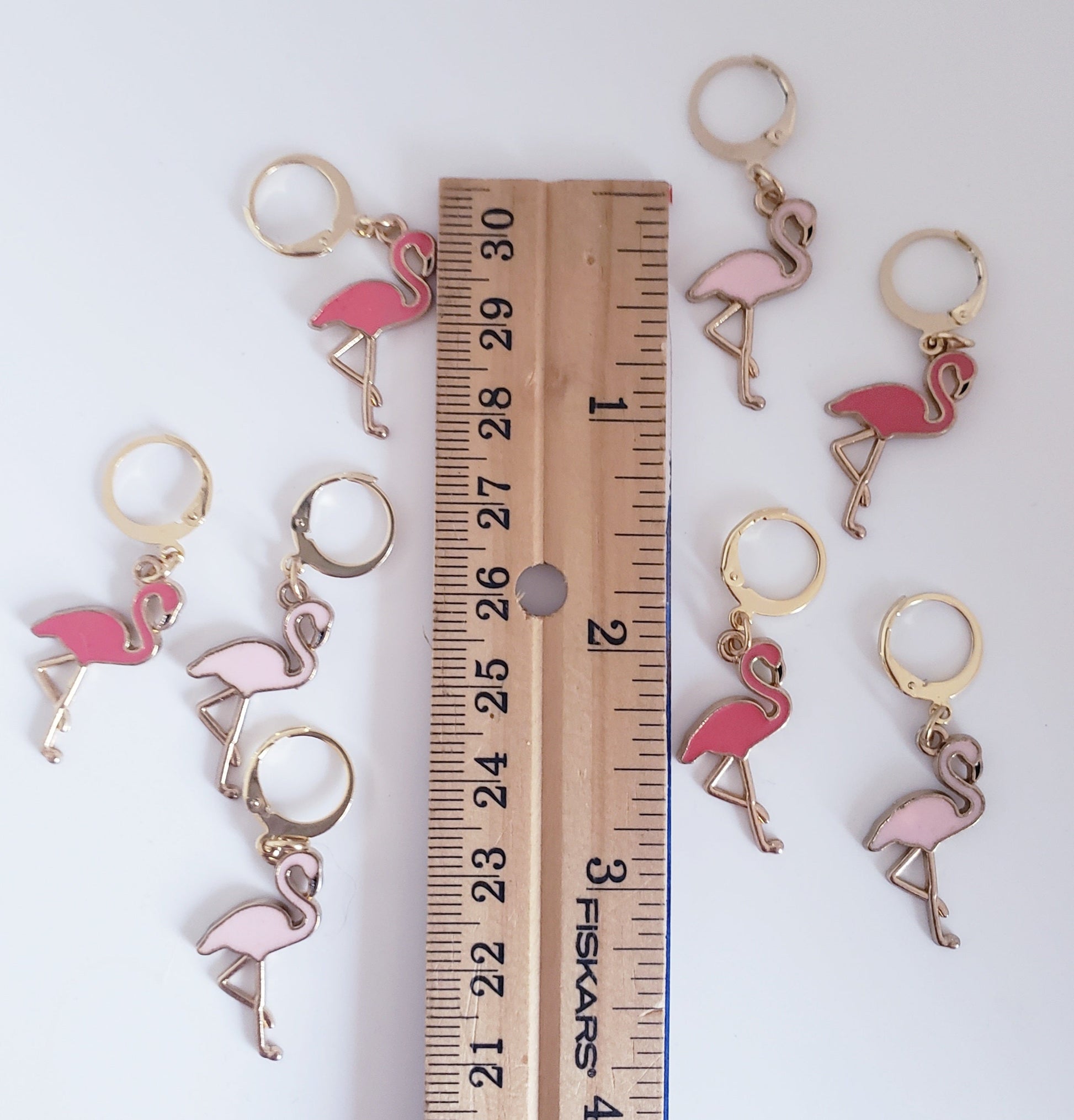 Flamingo Pink Stitch Markers