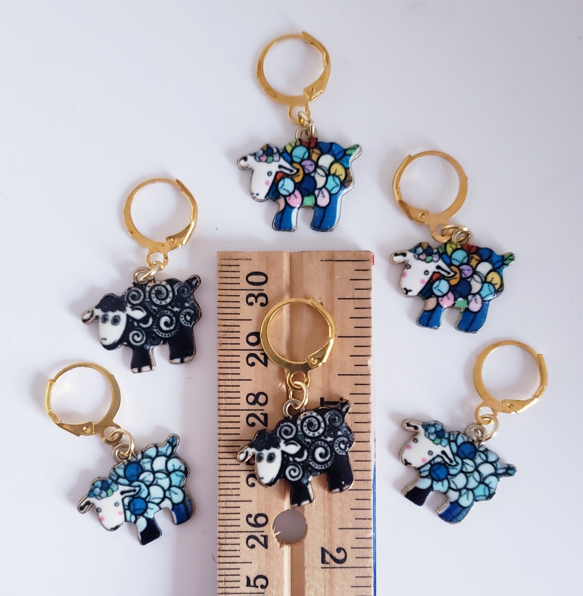 Sheep Yarn Balls Stitch Markers