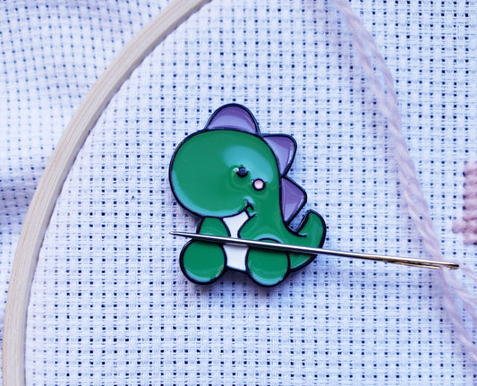 Dinosaur Dino Baby Enamel Magnetic Needle Minder
